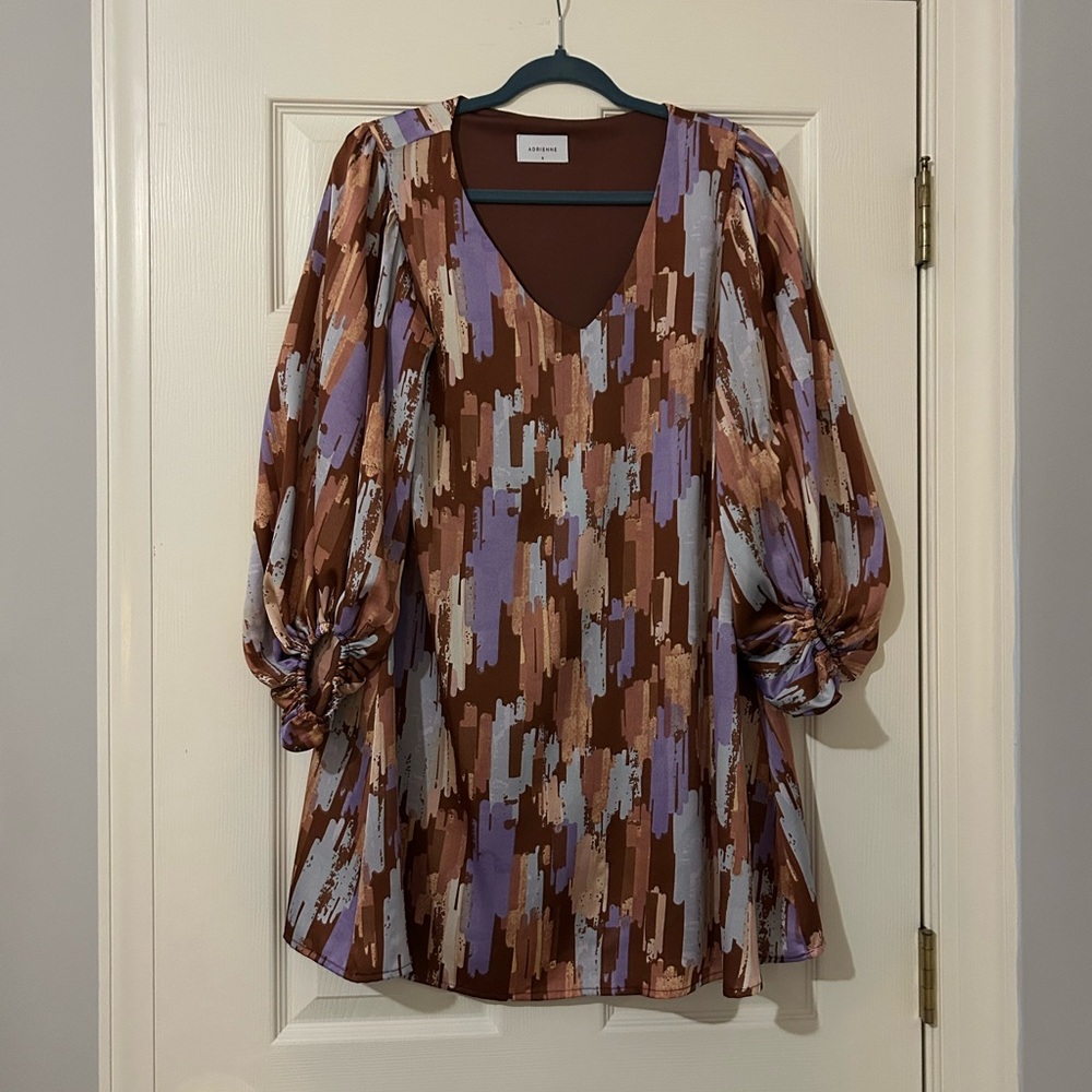Adrienne Multicolor Long Sleeve Dress